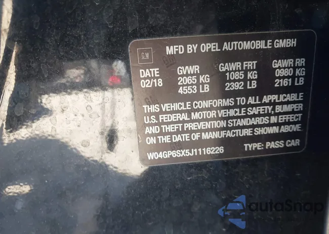 W04GP6SX5J1116226: 44603237