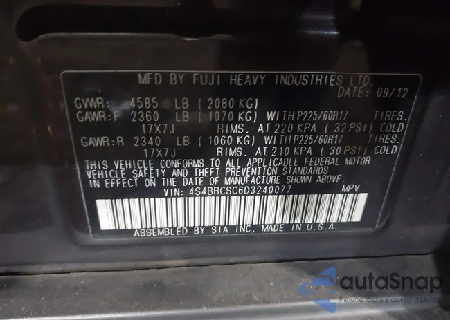 4S4BRCSC6D3240077: 44604617