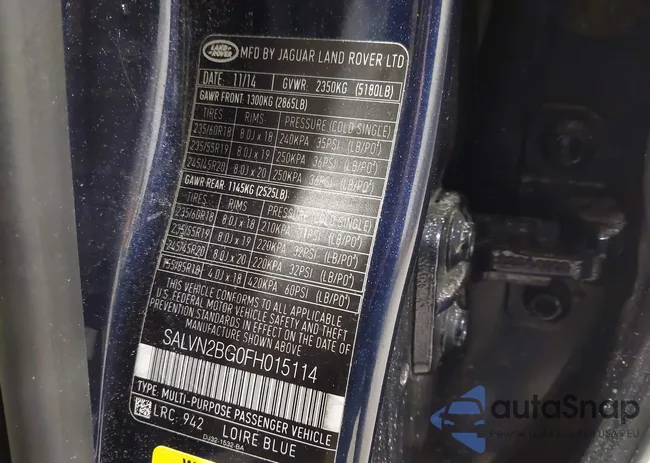 SALVN2BG0FH015114: 44604623