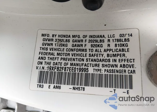 19XFB2F87EE019995: 44604840