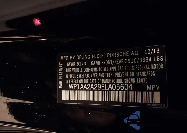 WP1AA2A29ELA05604: 44604220