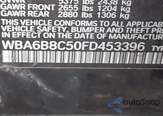 WBA6B8C50FD453396: 44605503