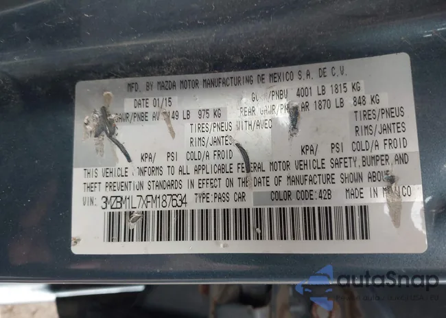 3MZBM1L7XFM187634: 44605682