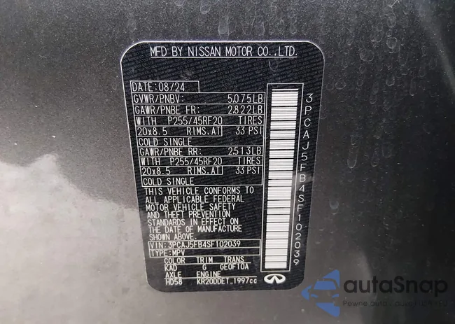 3PCAJ5FB4SF102039: 44605879