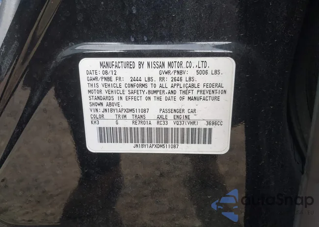 JN1BY1APXDM511087: 44606847