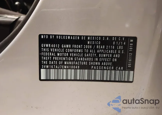 3VW1K7AJ7EM410049: 44606989