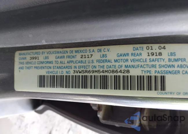 3VWSR69M54M086428: 44607626