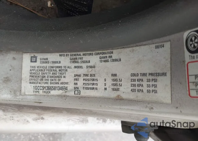 1GCCS136658134694: 44607842