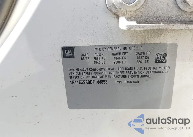 1G11E5SA8DF144853: 44607088