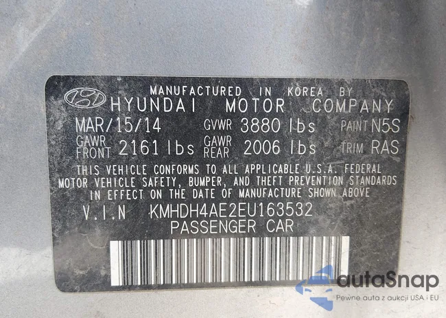 KMHDH4AE2EU163532: 44607167