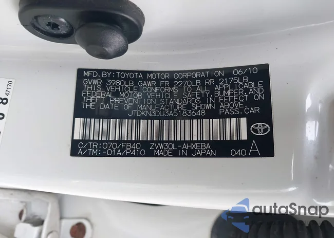 JTDKN3DU3A5183648: 44608805