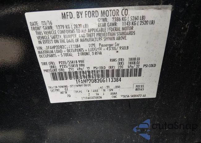 1FAHP2D82GG113384: 44608989