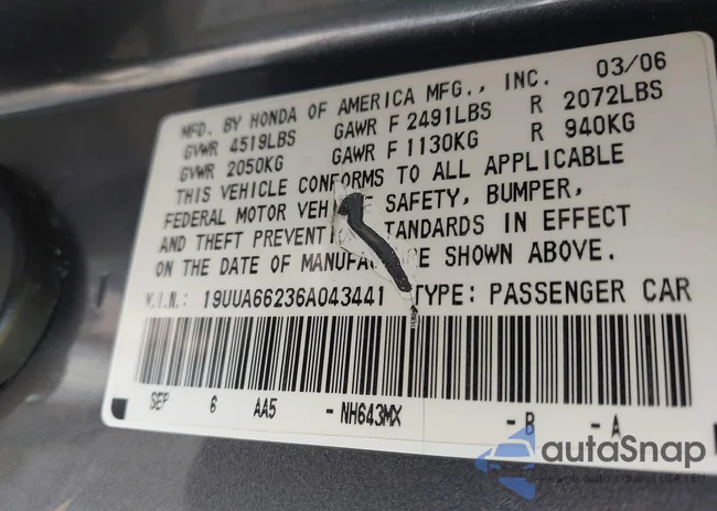 19UUA66236A043441: 44608053