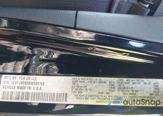 1C4PJXEN9SW589168: 44608218