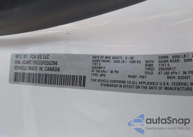 2C4RC1BG5SR556294: 44608249