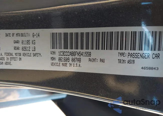 1C3CCCAB6FN541558: 44609607