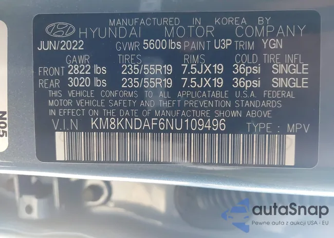 KM8KNDAF6NU109496: 44609936