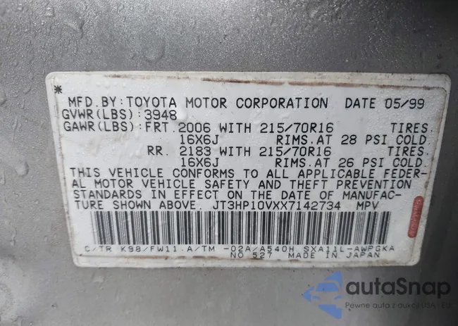 JT3HP10VXX7142734: 44609193