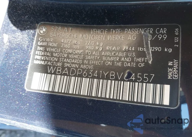 WBADP6341YBV64557: 44609231