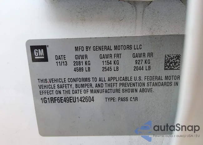 1G1RF6E49EU142604: 44612441