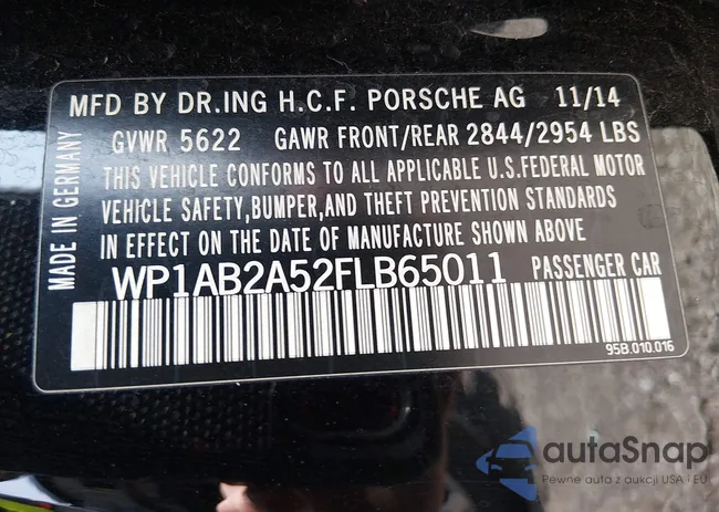 WP1AB2A52FLB65011: 44613906