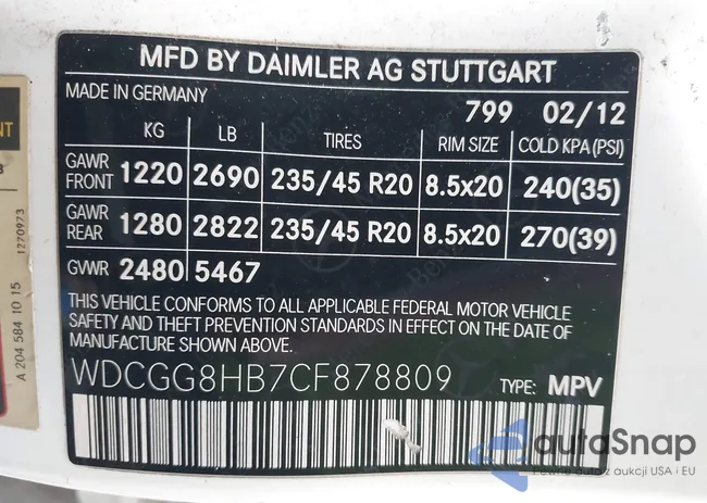 WDCGG8HB7CF878809: 44614011