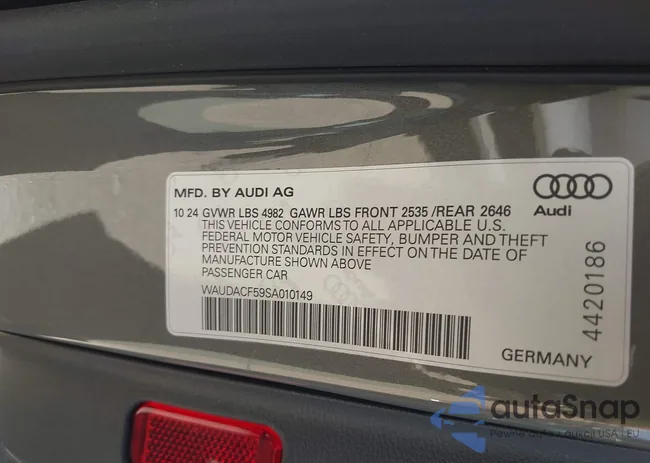 WAUDACF59SA010149: 44614529