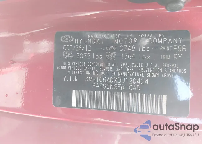 KMHTC6ADXDU120424: 44614839