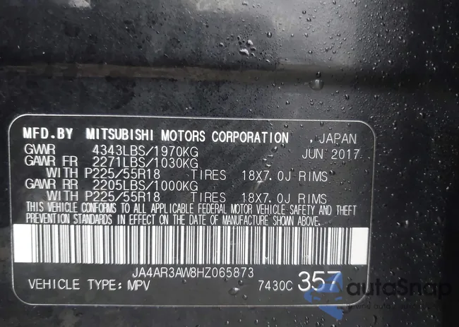 JA4AR3AW8HZ065873: 44614904