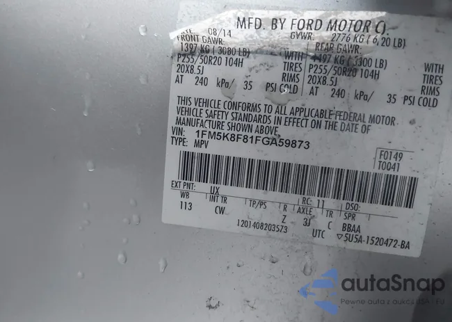 1FM5K8F81FGA59873: 44614178