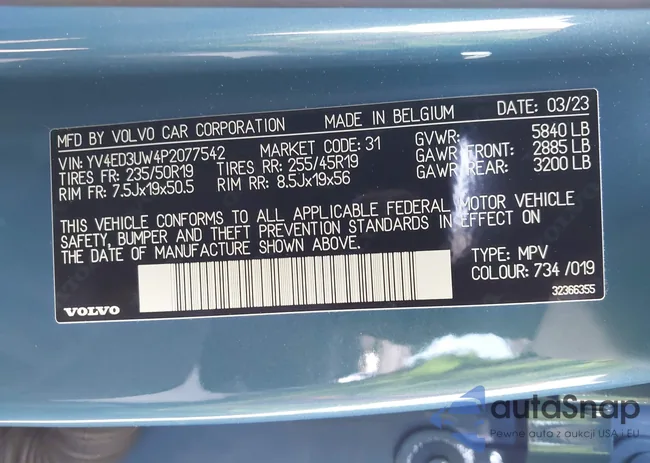 YV4ED3UW4P2077542: 44614419