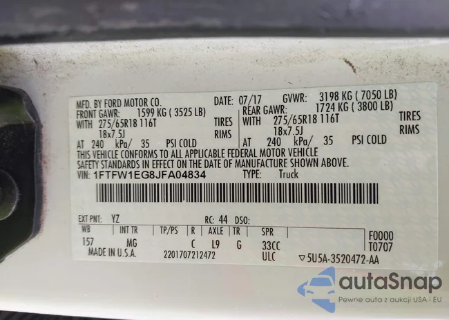 1FTFW1EG8JFA04834: 44615668