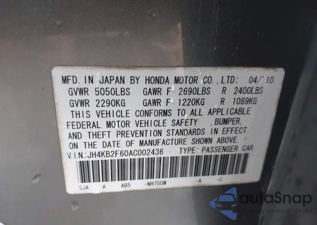 JH4KB2F60AC002436: 44615743