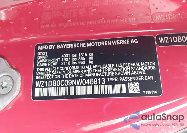 WZ1DB0C09NW046813: 44615976