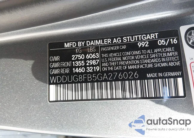 WDDUG8FB5GA276026: 44615299