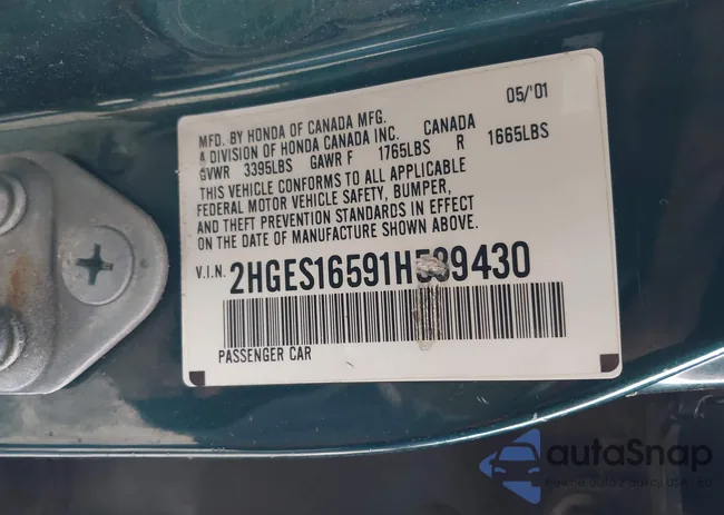 2HGES16591H589430: 44615320