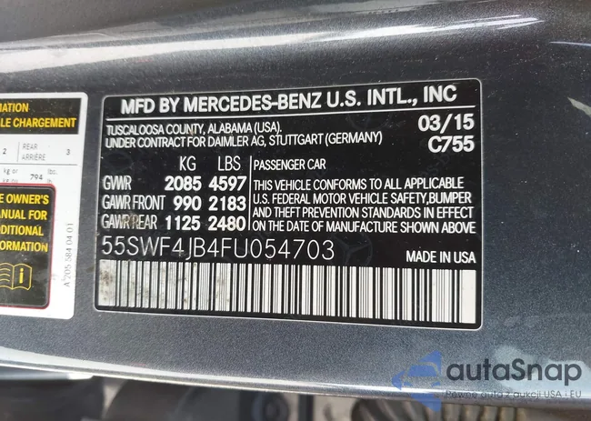 55SWF4JB4FU054703: 44616471