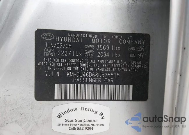 KMHDU46D68U525815: 44616976