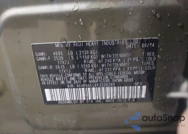 4S4BSAEC6F3206289: 44616145