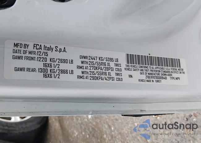 ZFBERFBT8G6B91461: 44616167