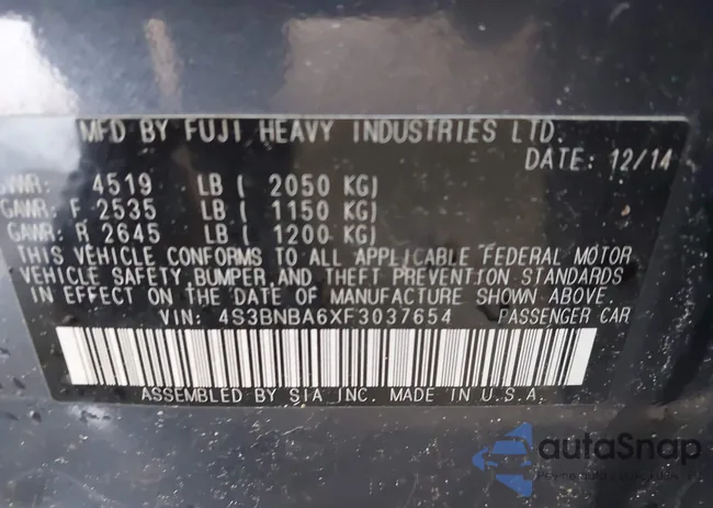 4S3BNBA6XF3037654: 44617436