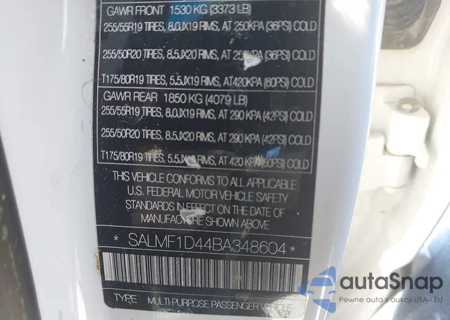 SALMF1D44BA348604: 44617576