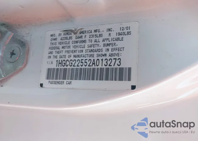 1HGCG22552A013273: 44617959