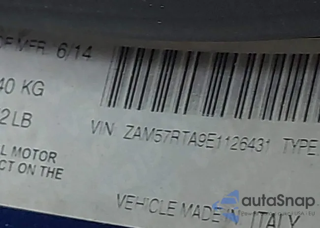 ZAM57RTA9E1126431: 44618403
