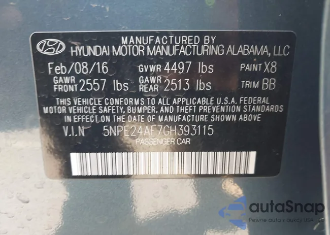 5NPE24AF7GH393115: 44619641