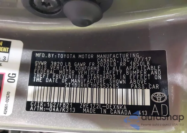 2T1BURHE1HC953285: 44619064