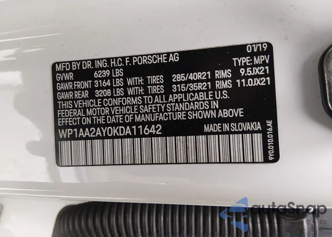 WP1AA2AY0KDA11642: 44619164