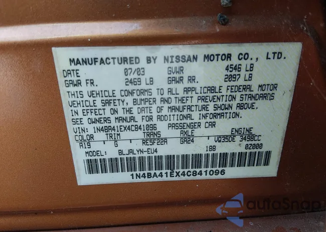 1N4BA41EX4C841096: 44619232