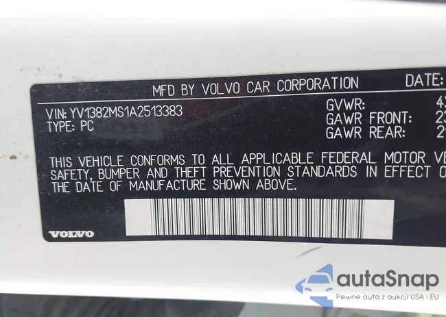 YV1382MS1A2513383: 44620697