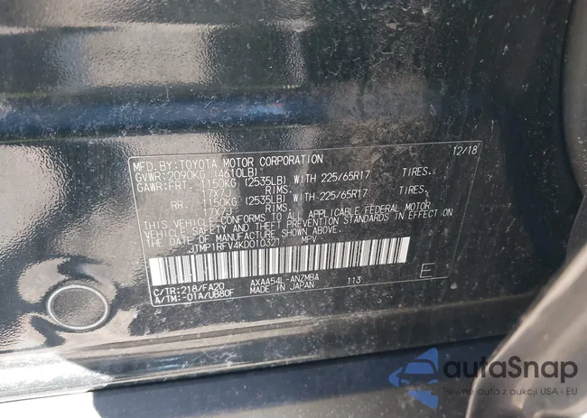 JTMP1RFV4KD010321: 44620839